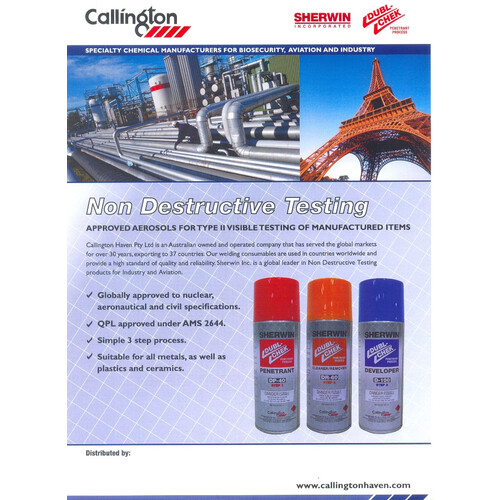 SHERWIN - PENETRANT / REMOVER / DEVELOPER